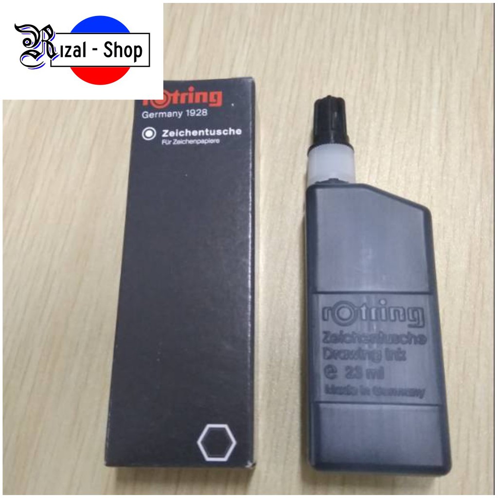 Hitam Rotring Drawing Ink / เติมหมึก Rapido สีดําและสี | Shopee Thailand