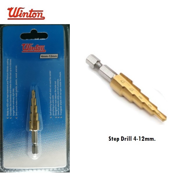 ดอกสว่านเจดีย์-winton-step-drill-bit-4-12-4-20-4-32-mm