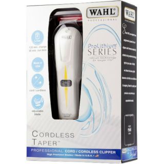 แท้💯 WAHL CORDLESS TAPER Pro Lithium ไร้สาย🚮 Made in USA ปัตตาเลี่ยน ตัดผม เก็บขอบ และไล่เฟด มอเตอร์ V5000 hair clipper