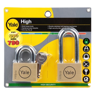 YALE กุญแจคล้อง รุ่น BD50SS-50LP2