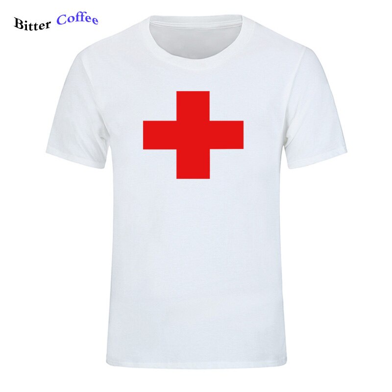 100-cotton-ขายดี-เสื้อยืดลําลอง-ผ้าฝ้าย-แขนสั้น-พิมพ์ลาย-red-medical-cross-แฟชั่นสําหรับผู้ชาย