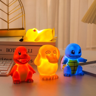 โคมไฟข้างเตียง ลายการ์ตูนปิกาจู Pokemon Squirtle 2022 สําหรับตกแต่งบ้าน ห้องนอนเด็ก