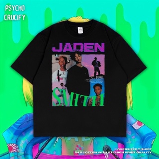 เสื้อยืด ขนาดใหญ่ พิมพ์ลาย Psycho Crucify Smith Smith | สีดํา | สีเทาเข้ม | เสื้อยืด พิมพ์ลาย Jaden Smith | เสื้อยืด ขนา