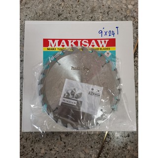 ใบเลื่อยวงเดือน MAKISAW ขนาด 9นิ้ว 24ฟัน (มาตรฐานญี่ปุ่น) รูแกน1นิ้ว(25mm)