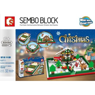 firstbuy_ตัวต่อเลโก้ SD601094 ชุด Christmas Book (หนังสือคริสต์มาส) จำนวน 635 ชิ้น เหมาะเป็นของขวัญวันคริสต์มาส