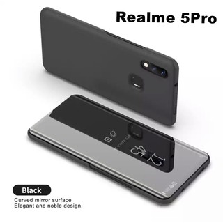 เคสเปิดปิดเงา Case Realme 5Pro เคสเรียวมี เคสกันกระแทก เคสตั้งได้ เคสฝาเปิดปิดเงา Smart Case ส่งจากไทย