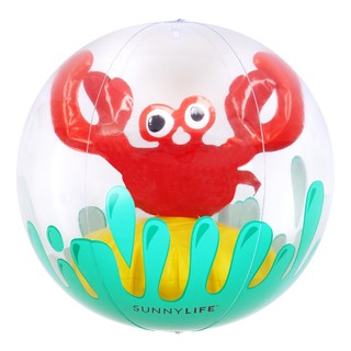 Float Me Summer ลูกบอลชายหาด รูปปู 3 มิติ Inflatable 3D Beach ball with crab inside