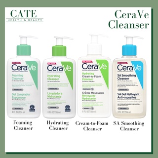 ของแท้ 100% ฉลากไทย CeraVe Cleanser เซราวี โฟมล้างหน้า คลีนซิ่ง ทำความสะอาดผิวหน้า 236 ml/473ml