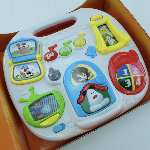 โต๊ะกิจกรรมฝึกทักษะ-เสียงดนตรี-musical-learning-table-red