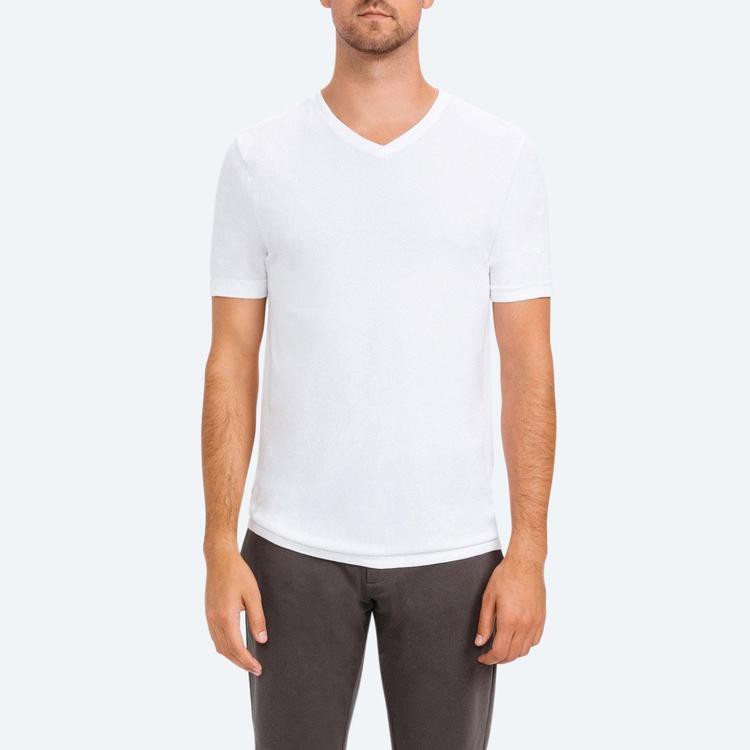 ภาพสินค้าTshirtmart เสื้อยืด คอวี สีขาว สีดำ ผ้าฝ้าย100% - SV จากร้าน tshirtmart บน Shopee ภาพที่ 5