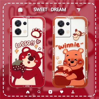 Ready 2023 เคสโทรศัพท์ Infinix Smart7 New Fashion Cute Cartoon Bear Transparent Soft Case Shockproof Cover Camera Lens Protection Phone Case For Infinix Smart 7
