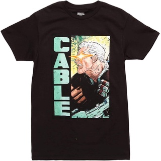 2020  X-Men Cable Comic Panel Adult T-Shirt - Black (Medium) sale