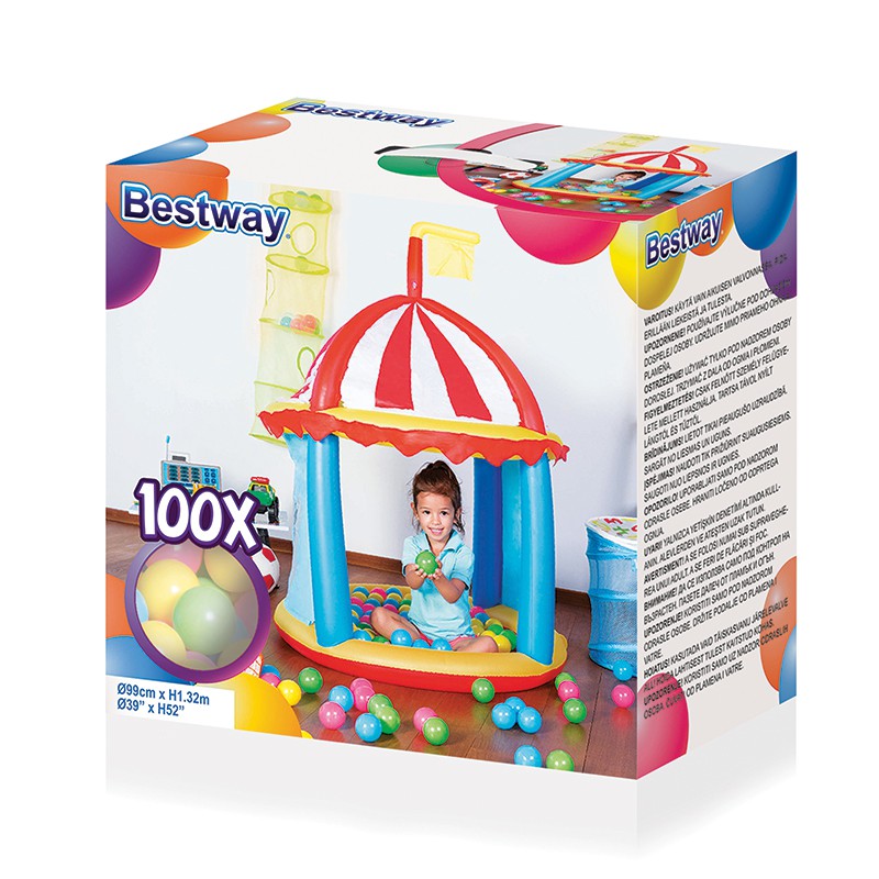 bestway-บ้านเป่าลมแสนสนุก-แถมบอล-100-ลูก-toy-smart