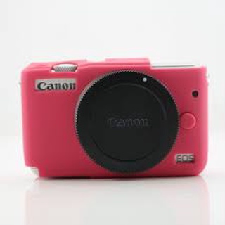 CAMERA CASE SILICONE CANON M10 ROSE เคสกันกระเเทกกล้อง (1216)