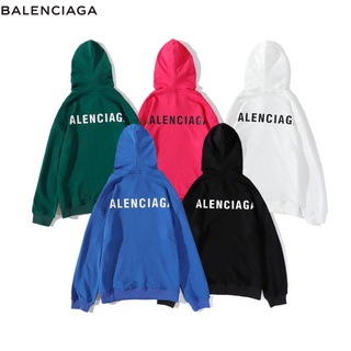 Balenciag เสื้อกันหนาว มีฮู้ด ผ้าฝ้าย พิมพ์ลาย แฟชั่นสําหรับผู้ชาย และผู้หญิง