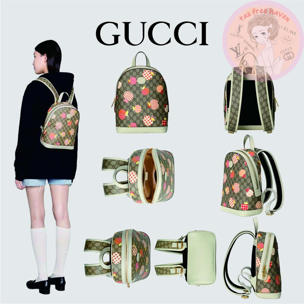 shopee-ถูกที่สุด-ของแท้-100-brand-new-gucci-disney-x-gucci-donald-duck-print-small-backpack