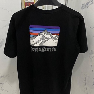 HH ญี่ปุ่นทุกวัน Patagonia/Patagonia ผ้าฝ้ายแขนสั้นกระเป๋า Commuter คู่ที่เรียบง่ายเสื้อยืด เสื้อยืดผ้าฝ้าย