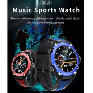 ภาพขนาดย่อของสินค้าใหม่ นาฬิกา smart watch DK10 ใส่ดำน้ำ เก็บเพลงในนาฬิกาได้ พร้อมประกัน