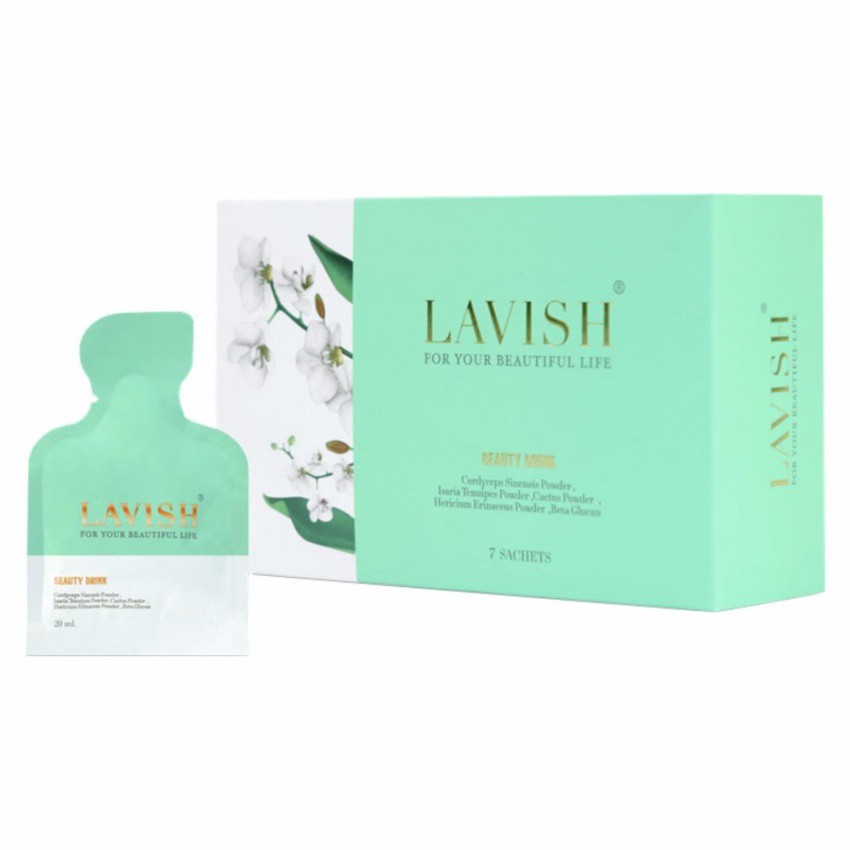 lavish-beauty-drink-7-ซอง-ย้อนวัยผิว-ลดเลือนริ้วรอยคืนความอ่อนเยาว์