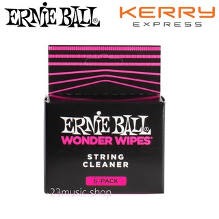 Ernie Ball ผ้าเช็ดสายกีต้าร์ รุ่น Wonder Wipes String Cleaner กล่อง 6 ชิ้น