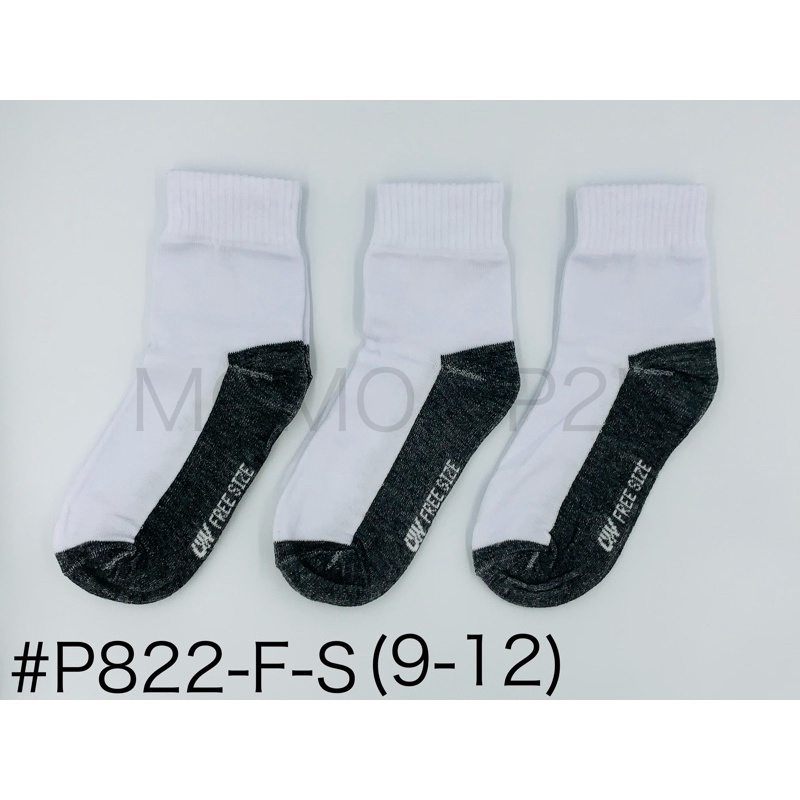 ภาพหน้าปกสินค้าOW Socks ถุงเท้านักเรียนพื้นเทา P822 แพ็ค 12 คู่ 1 ไซส์ จากร้าน momo.up2u บน Shopee