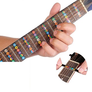 รูปภาพขนาดย่อของสติ๊กเกอร์ติดกีตาร์ สติกเกอร์แปะกีตาร์ เฟรต โน๊ต โน้ต คอร์ด สำหรับมือใหม่ผู้เริ่มต้นเรียน Guitar Fretboard Note Stickerลองเช็คราคา