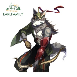 Earlfamily สติกเกอร์กันแดด กันน้ํา ลาย Hentai Furry 13 ซม. x 10.8 ซม. สําหรับติดตกแต่งรถยนต์