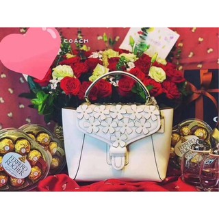 COACH COURIER CARRYALL 23 WITH FLORAL ((700))