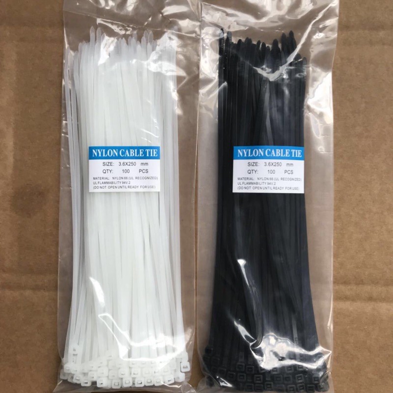 f22-cable-tie-เคเบิ้ลไทร์-เข็มขัดรัดสายไฟ-หนวดกุ้ง-สายรัดไนล่อนสีดำ-สีขาว-10นิ้ว-12นิ้ว-14-นิ้ว-ส่งจากกรุงเทพ-np