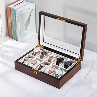 Casegrace กล่องไม้ใส่นาฬิกาข้อมือ 10 ช่องขนาดใหญ่