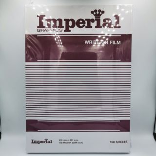 Imperial แผ่นใส สำหรับเขียนและทำปก (150 ไมครอน) ขนาด A4 1กล่อง/100แผ่น (นำไปทำ Face Shield ได้)