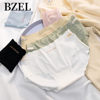 Bzel กางเกงชั้นใน ผ้าเรยอน ไร้รอยต่อ ระบายอากาศ สวมใส่สบาย แฟชั่นสําหรับผู้หญิง พร้อมส่ง