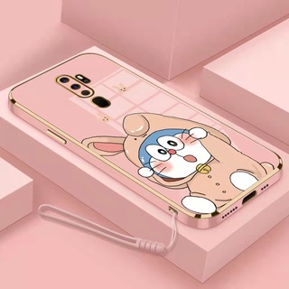 เคส OPPO A9 2020 A5 2020 เคสโทรศัพท์ซิลิโคน แบบนิ่ม ลายการ์ตูนโดราเอมอน กระต่าย สําหรับเด็กผู้หญิง ผู้ชาย