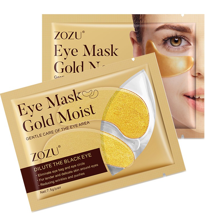 รูปภาพสินค้าแรกของมาร์คตาแผ่นทองคำ มาร์คตา ZoZu Eye Mask Gold Moist สูตรคอลลาเจนทองคำ ลดริ้วรอย รอยตีนกา