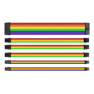 สายไฟ ต่อแยก สำหรับ power supply สีรุ้ง 24P / 6P / 8P / 6 + 2P สินค้าใหม่ ส่งเร็ว ประกัน CPU2DAY