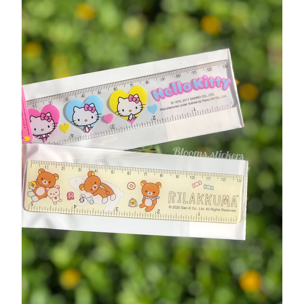 ไม้บรรทัด-size-ss-sanrio-ขนาด-13cm-5นิ้ว-ลายการ์ตูนน่ารัก