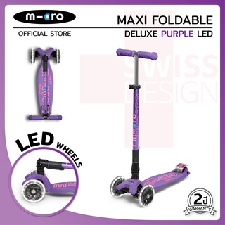 Micro Maxi Deluxe Foldable LED สกู๊ตเตอร์เด็ก พับได้ อายุตั้งแต่ 5-12 ปี