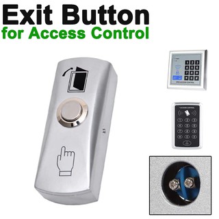 ปุ่ม Exit  Zinc Alloy Shell Door lock Push To Exit Button NO/COM Output with Back Box for Access Control Z30