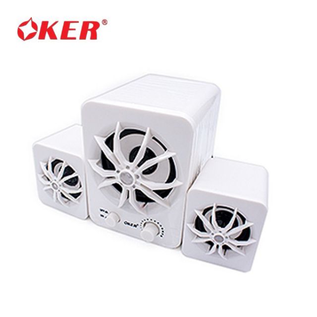 oker-ลําโพง-usb-ไฟ7สร-mini-desktop-speaker-micro-2-1-650w