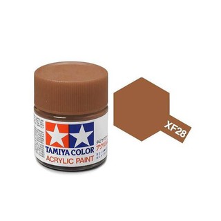 สีทามิย่าสูตรน้ำ Tamiya Acrylic XF28 Dark Copper 10ml