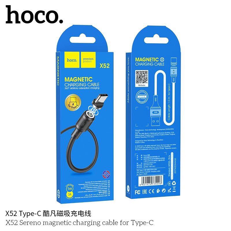 Hoco X52 สายชาร์จโทรศัพท์แบบแม่เหล็ก แท้100% | Shopee Thailand