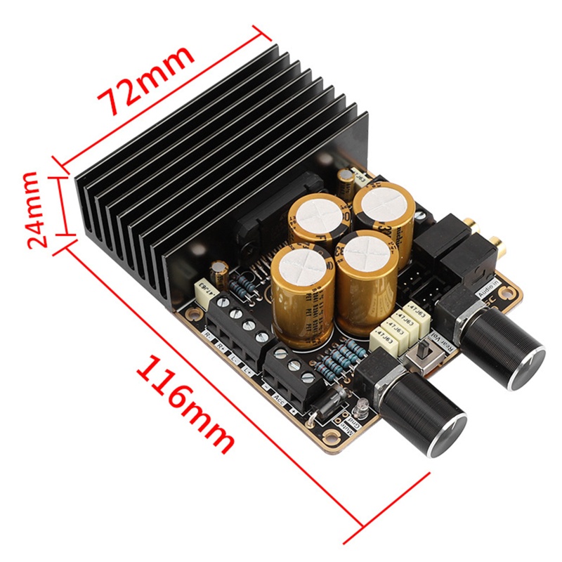 bang-โมดูลเครื่องขยายเสียงสเตอริโอ-tda7850-วัสดุโลหะ