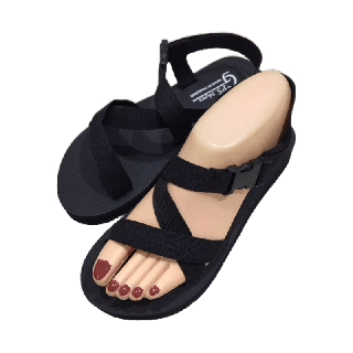 ใส่โค้ด GYP15007 ลดเพิ่ม รองเท้าแตะรัดส้น ทรงสวม สายปรับระดับได้ ใส่สบายเท้า การใช้งานทนทาน (เหมาะสำหรับผู้หญิง)