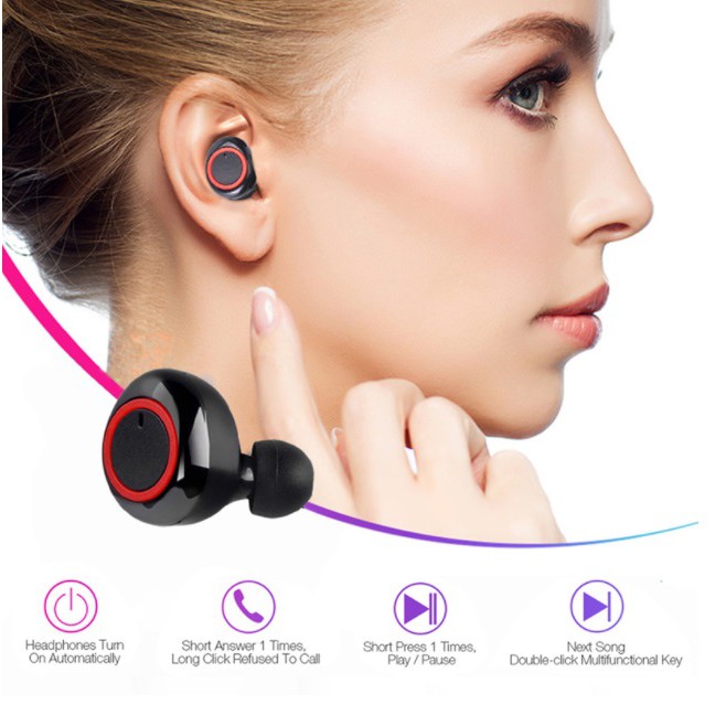 ชุดหูฟังไร้สายtws-bluetooth-5-0-หูฟังบลูทูธไร้สาย-earbuds-stereo-sound-earphone-wireless