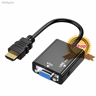 HDMI ออก VGA มีเสียงด้วย 20cm  black