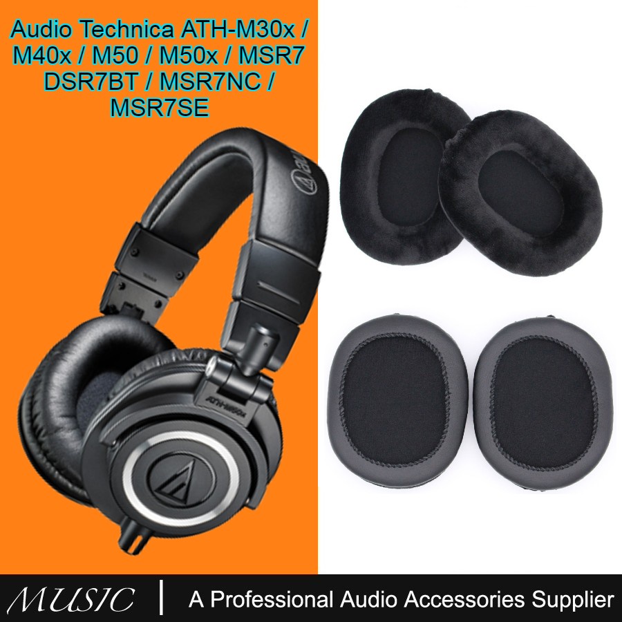 ฟองน้ำหูฟัง-audio-technica-ath-m30x-m40x-m50-m50x-msr7-dsr7bt-msr7nc-msr7se
