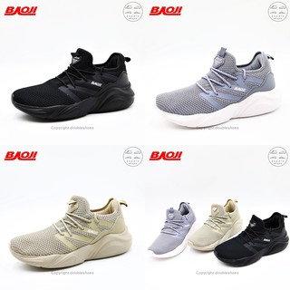 BAOJI ของแท้ 100% รองเท้าวิ่ง รองเท้าผ้าใบชาย รุ่น BJM425 (ดำ/เทา/กาแฟ) ไซส์ 41-45