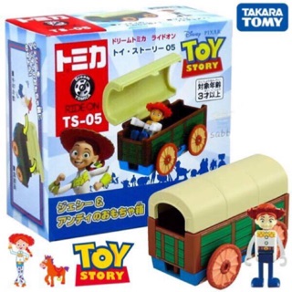 แท้ 100% จากญี่ปุ่น โมเดล ดิสนีย์ ทอยสตอรี่ รถเจสซี่และแอนดี้ Takara Tomy Tomica Disney Toy Story TS-05 Jessie &amp; Andy
