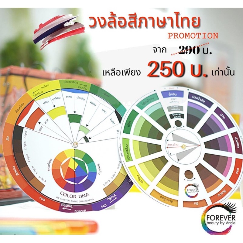วงล้อสี-color-wheel-สื่อผสมสี-ฉบับภาษาไทย-ใช้ง่าย-สำหรับแนะแนวการผสมสี-สำหรับ-งานศิลปะ-และ-งานช่าง-คุณภาพสูง