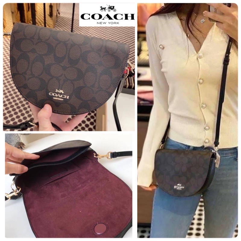 New Coach ELLEN CROSSBODY IN SIGNATURE CANVAS (COACH C1430) Shopee